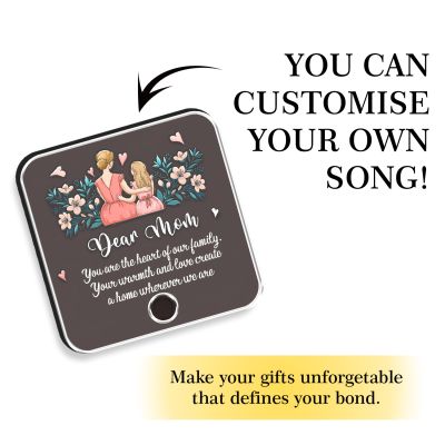 Personalized Dear Mom Musical Fridge Magnet Rechargeable Magnet with Speaker Mother’s Day Gift for Mom